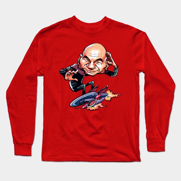 Jean Luc Returns Long Sleeve T-Shirt by alexgallego